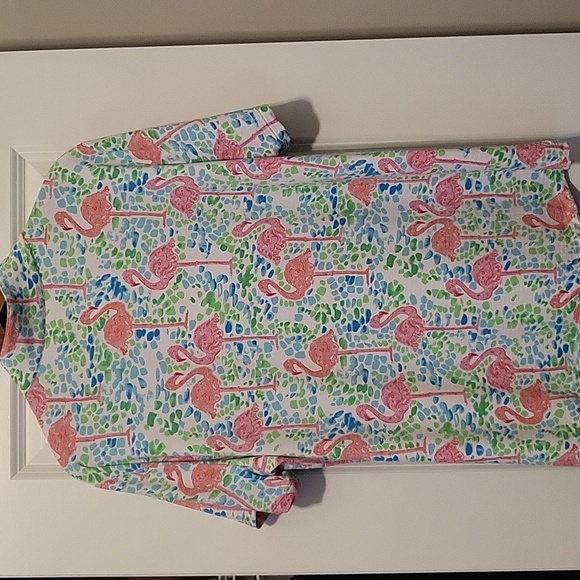 IBKUL Top - Size XXL - flamingo print - GUC - UPF 50+ J - Picture 4 of 6